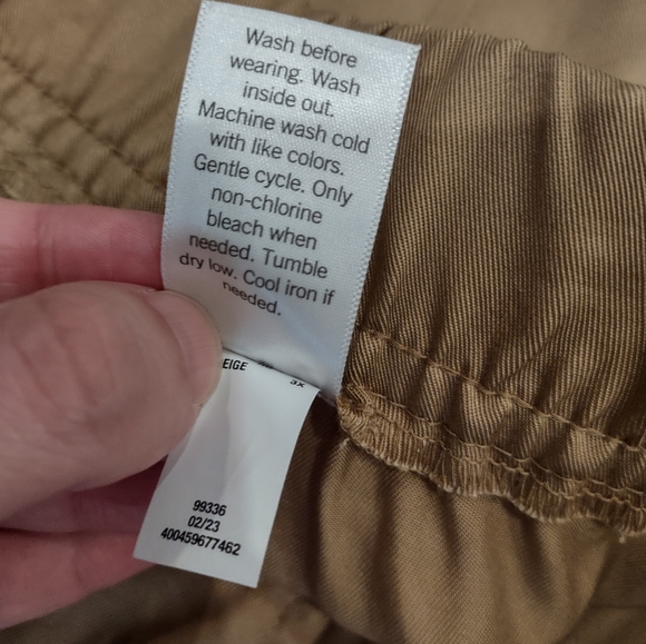 Croft & Barrow Lyocell Relaxed Pull On Drawstring Straight Leg Pants - Picture 7 of 14